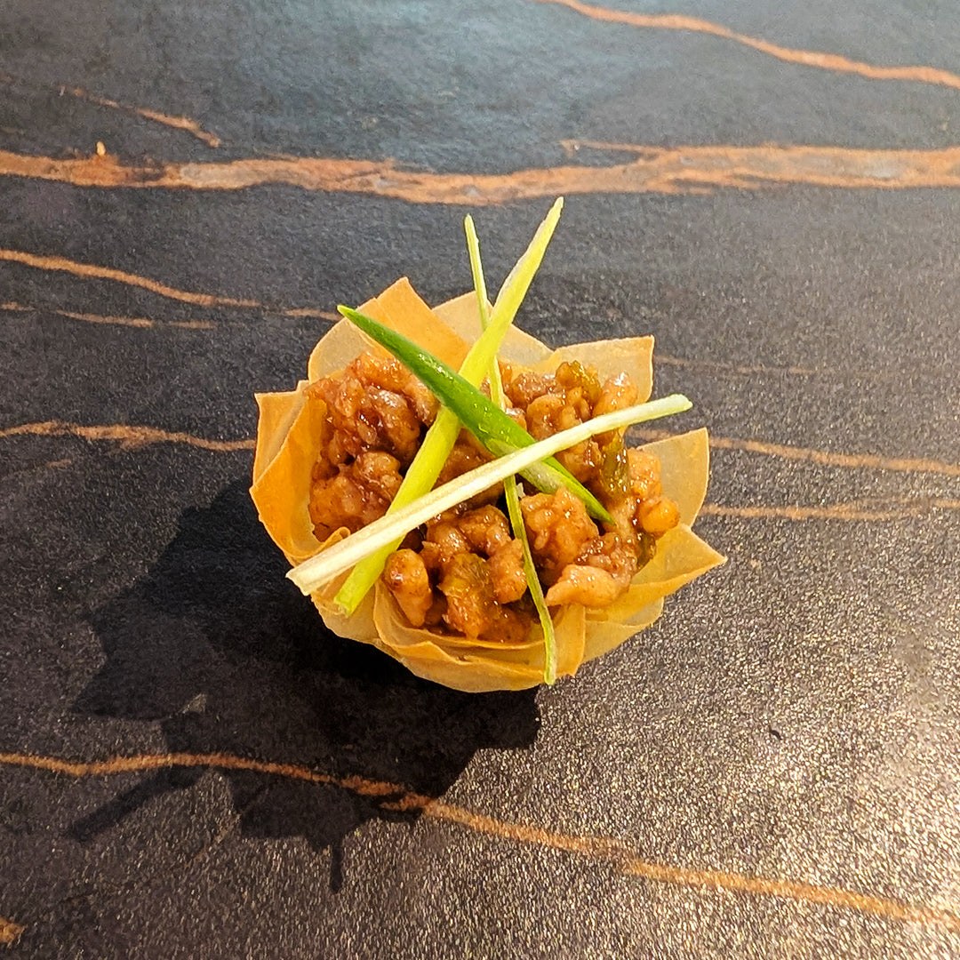 Chinese Chicken Filo Baskets with Spring Onion & Coriander